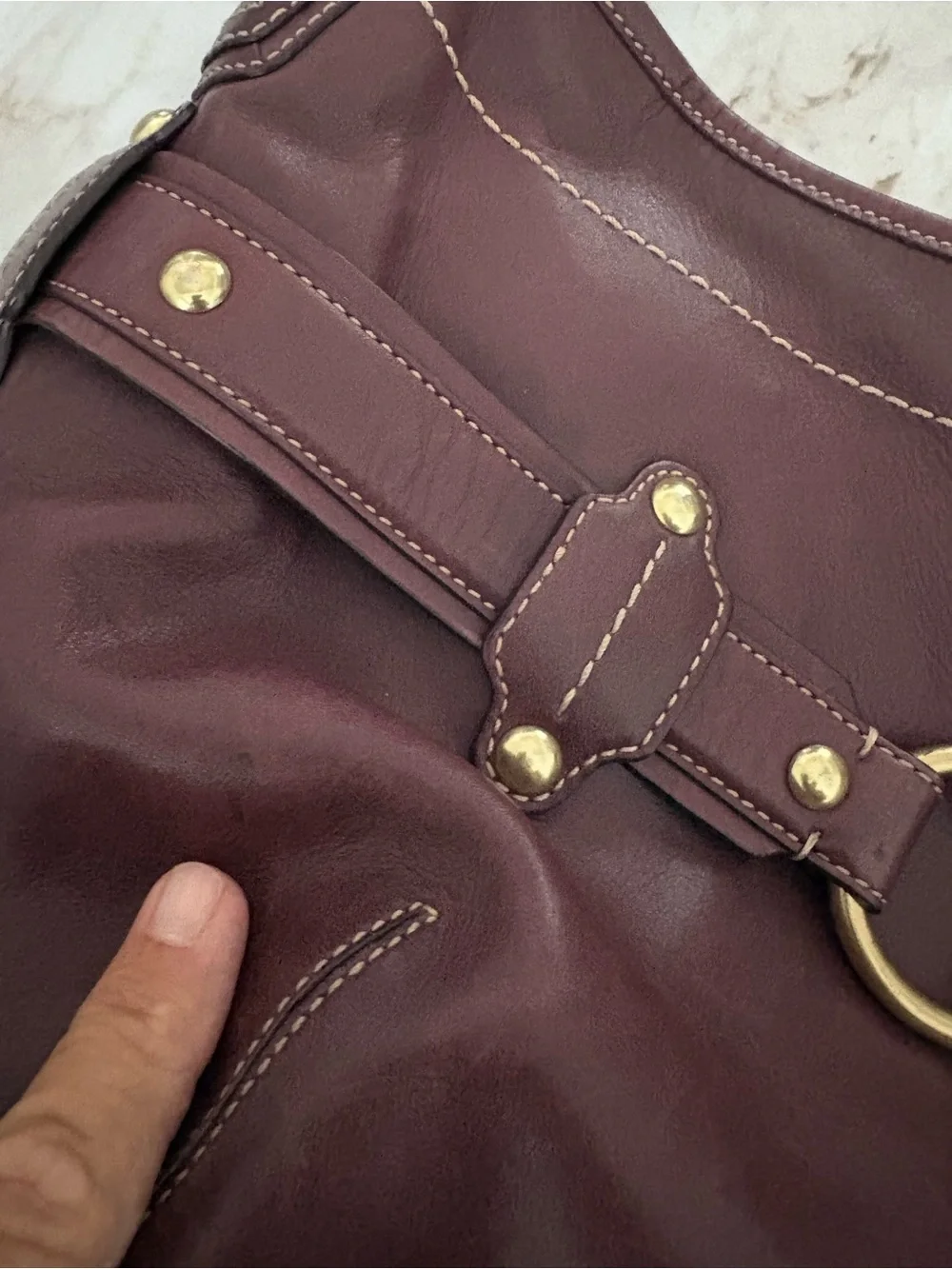 Coach Ergo Hobo Horsebit Hobo Shoulder Bag, in a burgundy E0793-11262 RARE!!